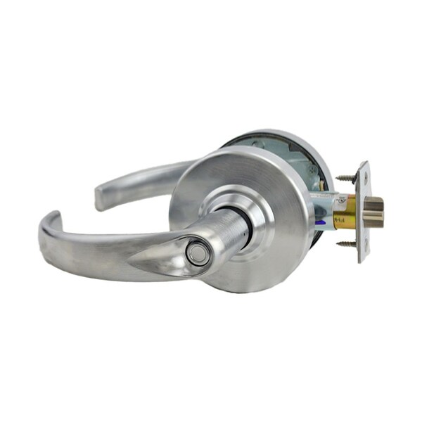 Schlage Commercial Entry Office Sparta Lever Less Cylinder 2-3/4" Deadlatch ANSI Strike Satin Chrome ALX50LSPA626 - main